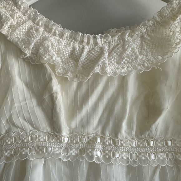 Stunning vintage 70s wedding gown - empire waist regency renaissance style - Picture 7 of 10
